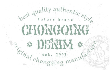 Chongqing denim clothing tag, for retail business, denim or other product.
