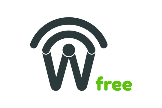 Free wifi logo design vector template