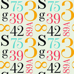 Simple typographic pattern for print and media.