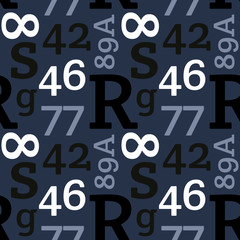 Simple typographic pattern for print and media.