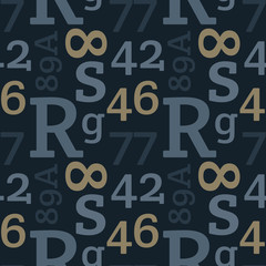 Simple typographic pattern for print and media.