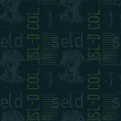 Vita incerta, mors certissima. Latin words for - life is uncertain, death is most certain. Latin text present with no special meaning. Vintage design pattern, for print and media. © lkeskinen