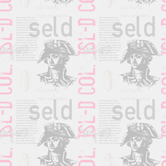 Vita incerta, mors certissima. Latin words for - life is uncertain, death is most certain. Latin text present with no special meaning. Vintage design pattern, for print and media. © lkeskinen