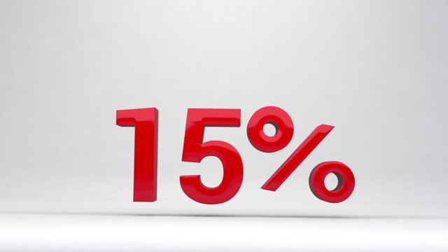set text of the discount falls and jumps 