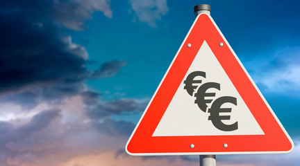 Schild Investitionsstau