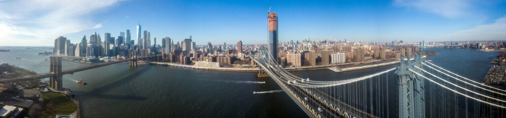 New York Drone View - Lower Manhattan