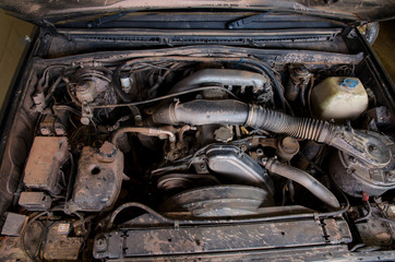 Dirty Car Engine