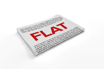 Flat on Newspaper background