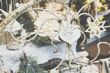 Christmas decorations on the market in Berlin, Germany.