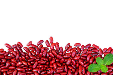 Red kidney bean isolate on  white background