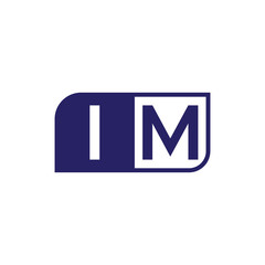 Obraz premium initial letter logo simple shape