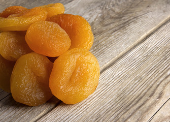 Delicious dried apricots, food