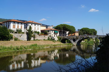 Fototapeta na wymiar View of Prato, Tuscany, Italy