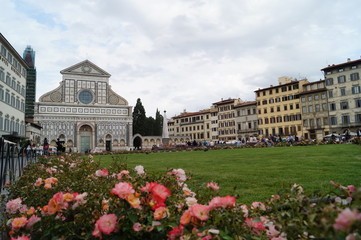 Fototapeta na wymiar The church of Santa Maria Novella, Florence Firenze, Italy