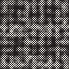 Modern Stylish Halftone Texture. Endless Abstract Background With Random Size Squares. Vector Seamless Squares Mosaic Pattern