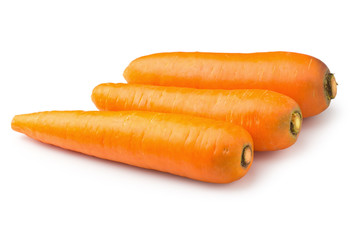 Carrots vegetable isolated on a white background