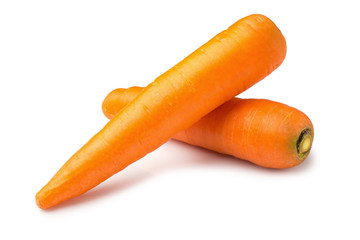 Carrots vegetable isolated on a white background