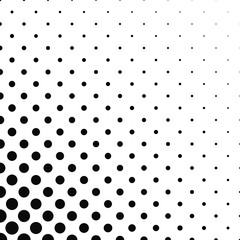 Abstract monochrome dot pattern background design - vector illustration