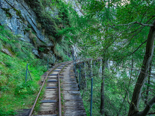 Abandoned railway near Campliccioli Dam