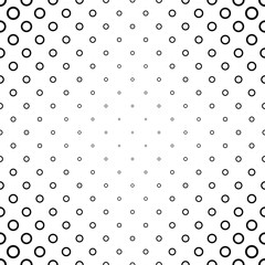Abstract black and white ring pattern background design
