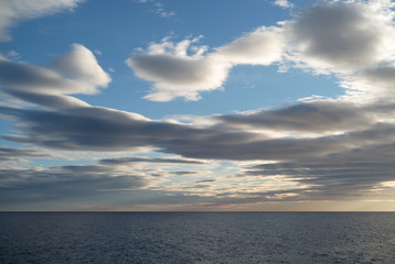 Clouds over the sea