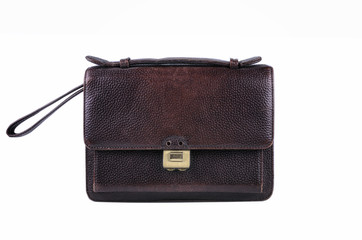 Old leather purse, subject to repair