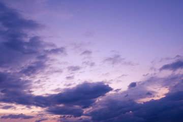 Sky and clouds / Sky and clouds at twilight.