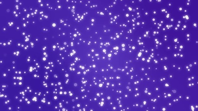 Glitter purple background with sparkling white light particles.