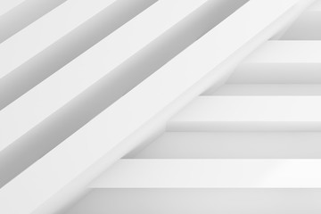 Abstract white digital background. White 3d
