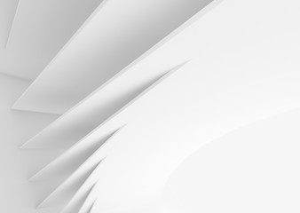 Decorative geometric installation. 3 d illustration