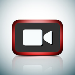 Video Button sign illustration