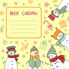 Christmas greeting card