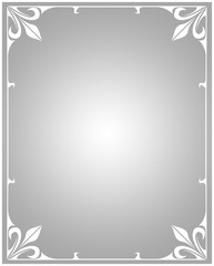 Decorative grey  frames and borders .