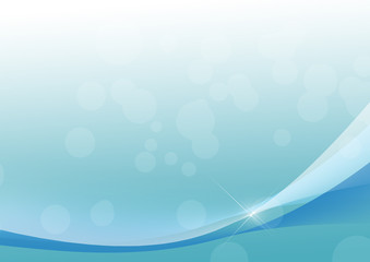 Blue curve abstract background