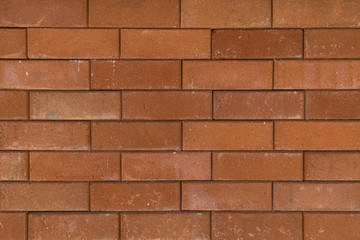 Solid clay bricks used for construction, Old red brick texture background