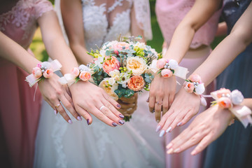 wedding bridesmaids decor