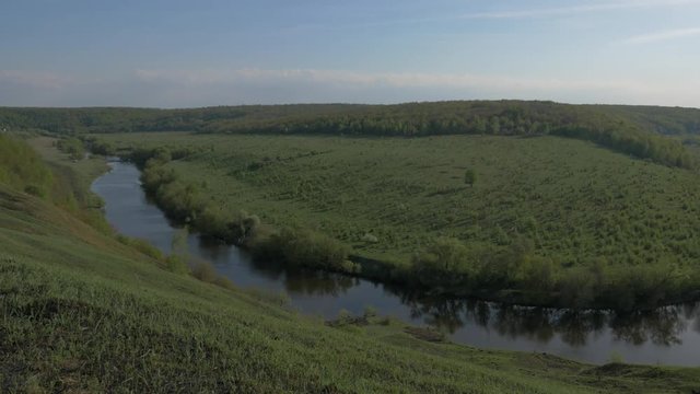 Panorama of the river Krasivaya Mecha