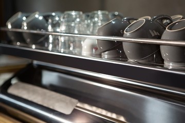 Close-up of coffee cups