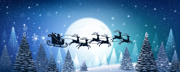 Christmas background with Santa Claus © Maksim Pasko
