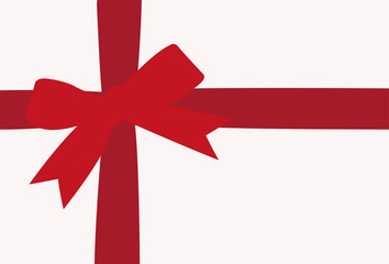 simple rote Geschenkschleife