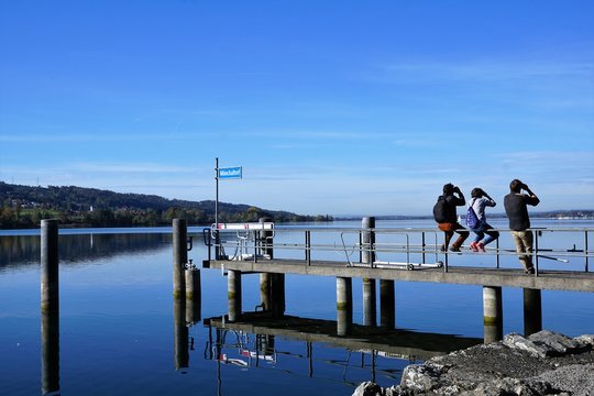 Greifensee im Kanton Z&uuml;rich in der Schweiz im Naturschutzgebiet