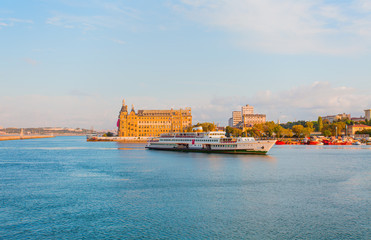 Fototapeta premium Haydarpasa Train Station in Istanbul City, Turkey