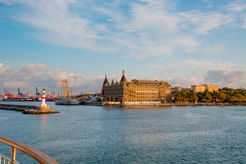 Fototapeta premium Haydarpasa Train Station in Istanbul City, Turkey