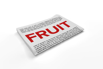 Fruit on Newspaper background