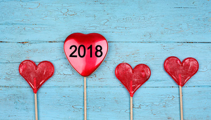 2018 - rote Herzen