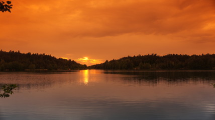 Sunset with Lake