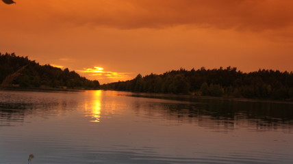Sunset with Lake