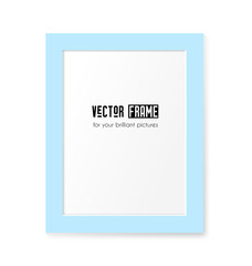 Vector realistic blue frame