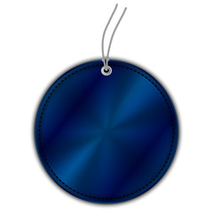 Vector illustration of blue circle