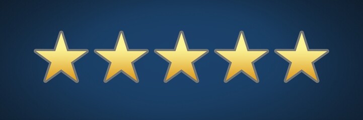 five star rating review stars